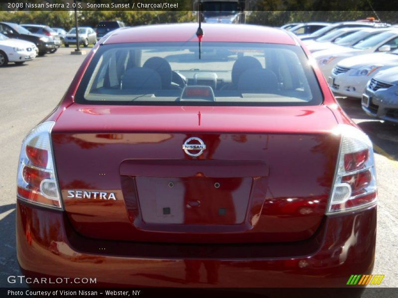 Sonoma Sunset / Charcoal/Steel 2008 Nissan Sentra 2.0 S