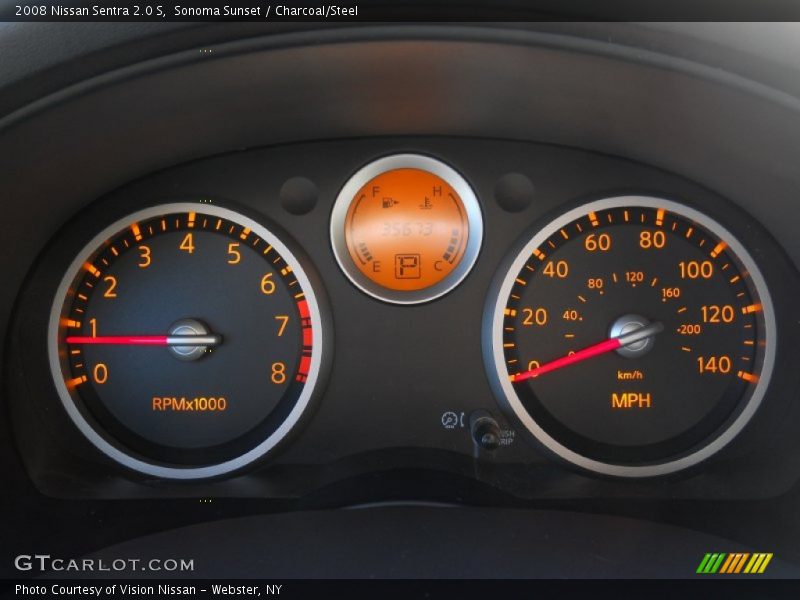 Sonoma Sunset / Charcoal/Steel 2008 Nissan Sentra 2.0 S