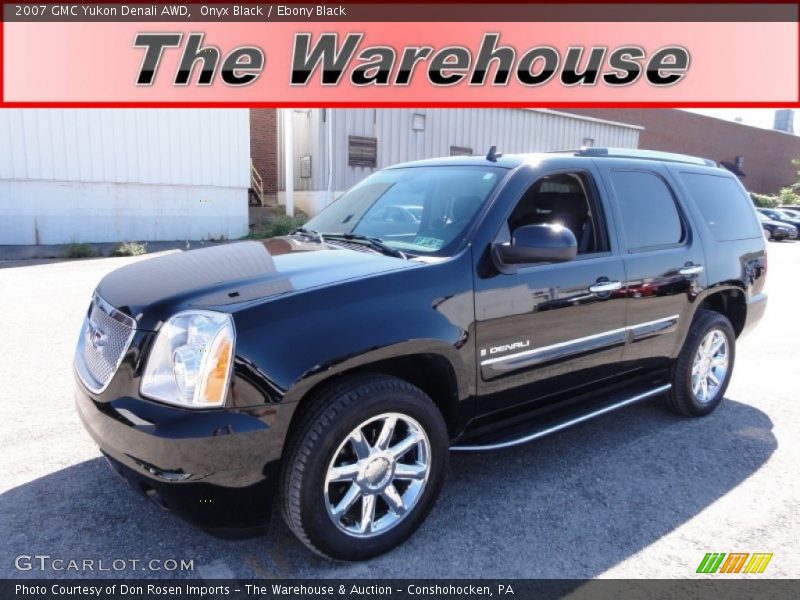 Onyx Black / Ebony Black 2007 GMC Yukon Denali AWD