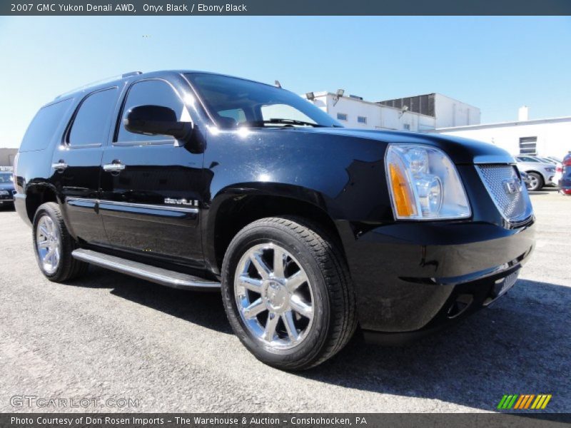 Onyx Black / Ebony Black 2007 GMC Yukon Denali AWD