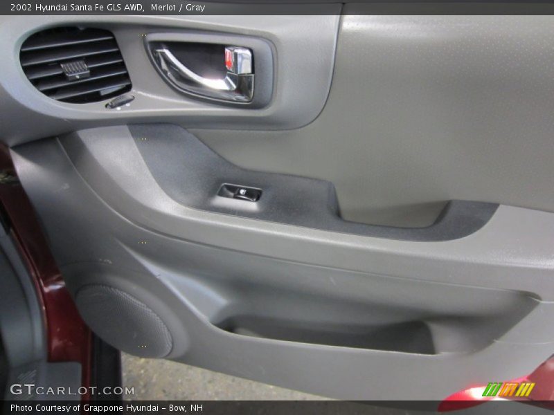 Merlot / Gray 2002 Hyundai Santa Fe GLS AWD