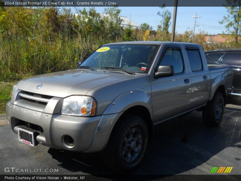 Granite Metallic / Gray 2004 Nissan Frontier XE Crew Cab 4x4