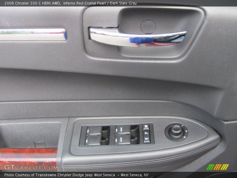 Inferno Red Crystal Pearl / Dark Slate Gray 2008 Chrysler 300 C HEMI AWD