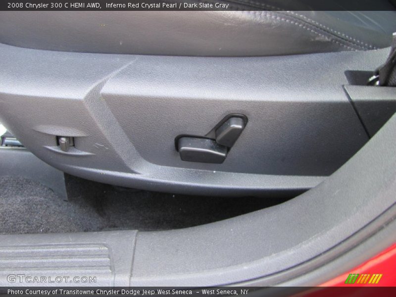 Inferno Red Crystal Pearl / Dark Slate Gray 2008 Chrysler 300 C HEMI AWD