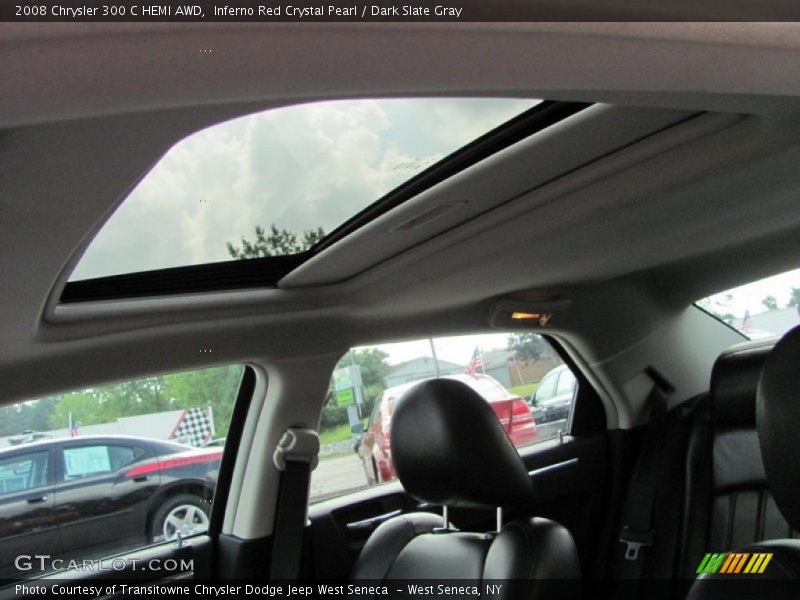 Inferno Red Crystal Pearl / Dark Slate Gray 2008 Chrysler 300 C HEMI AWD