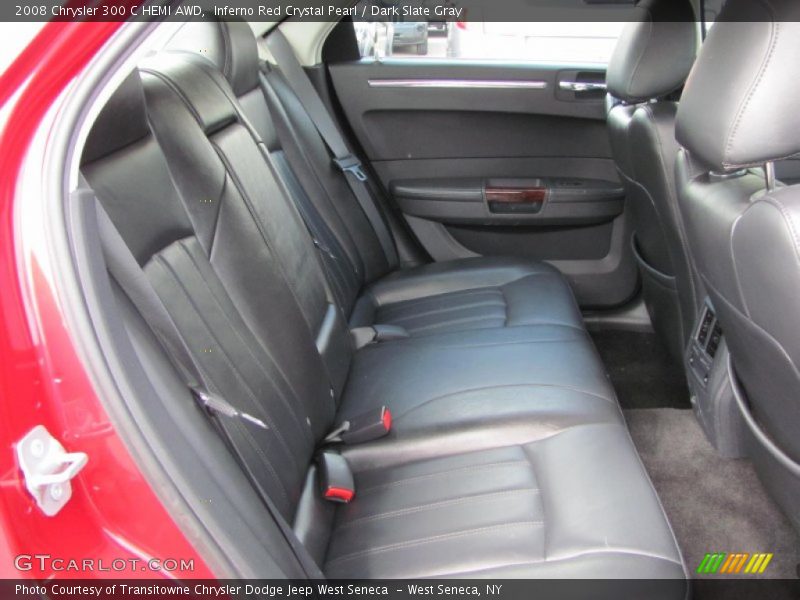Inferno Red Crystal Pearl / Dark Slate Gray 2008 Chrysler 300 C HEMI AWD
