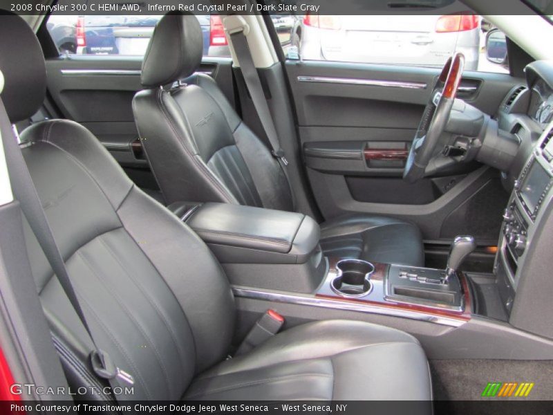 Inferno Red Crystal Pearl / Dark Slate Gray 2008 Chrysler 300 C HEMI AWD