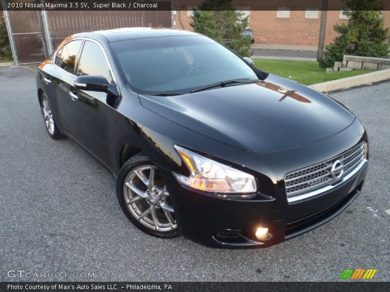 Super Black / Charcoal 2010 Nissan Maxima 3.5 SV
