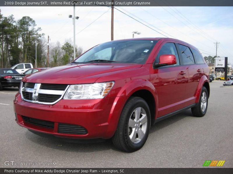 Inferno Red Crystal Pearl / Dark Slate Gray/Light Graystone 2009 Dodge Journey SXT