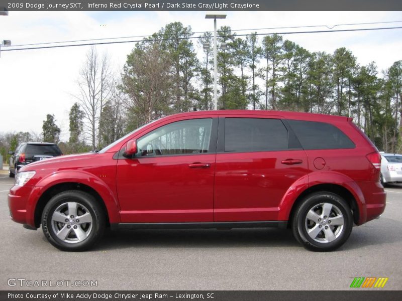 Inferno Red Crystal Pearl / Dark Slate Gray/Light Graystone 2009 Dodge Journey SXT