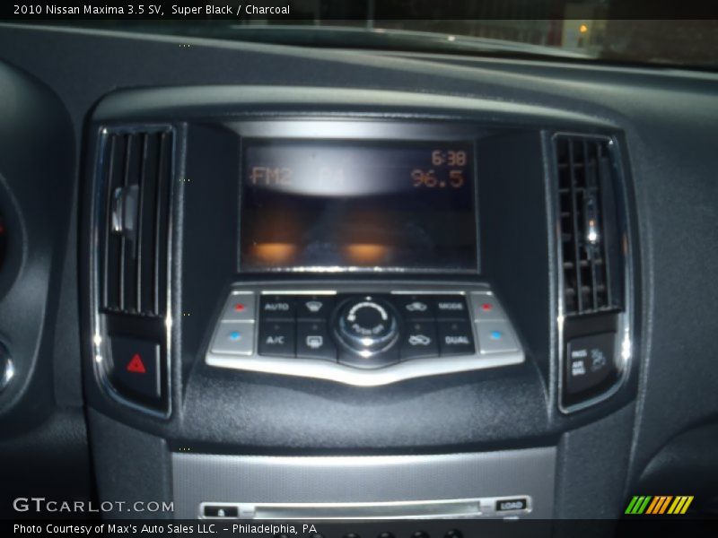 Super Black / Charcoal 2010 Nissan Maxima 3.5 SV