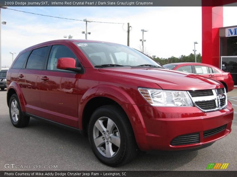 Inferno Red Crystal Pearl / Dark Slate Gray/Light Graystone 2009 Dodge Journey SXT