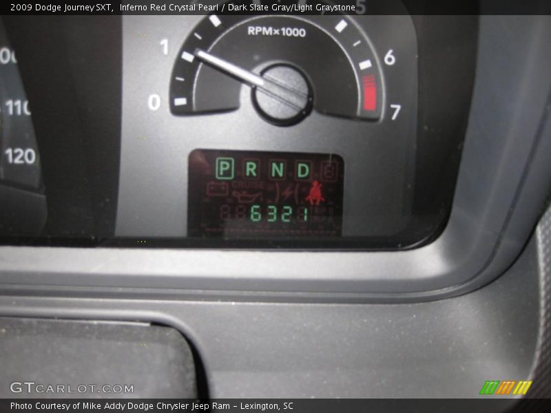 Inferno Red Crystal Pearl / Dark Slate Gray/Light Graystone 2009 Dodge Journey SXT