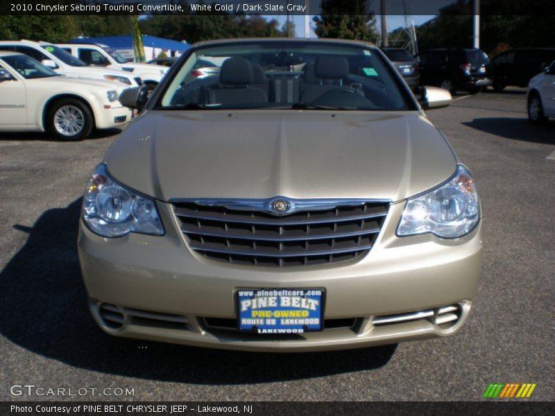 White Gold / Dark Slate Gray 2010 Chrysler Sebring Touring Convertible