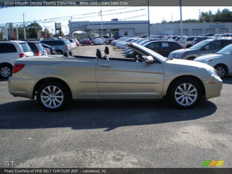 White Gold / Dark Slate Gray 2010 Chrysler Sebring Touring Convertible