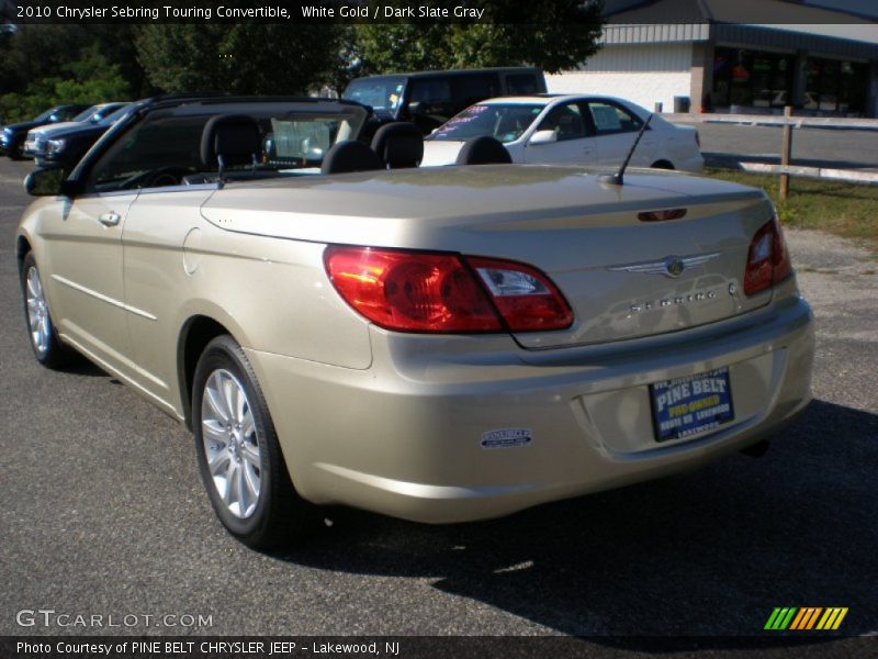 White Gold / Dark Slate Gray 2010 Chrysler Sebring Touring Convertible