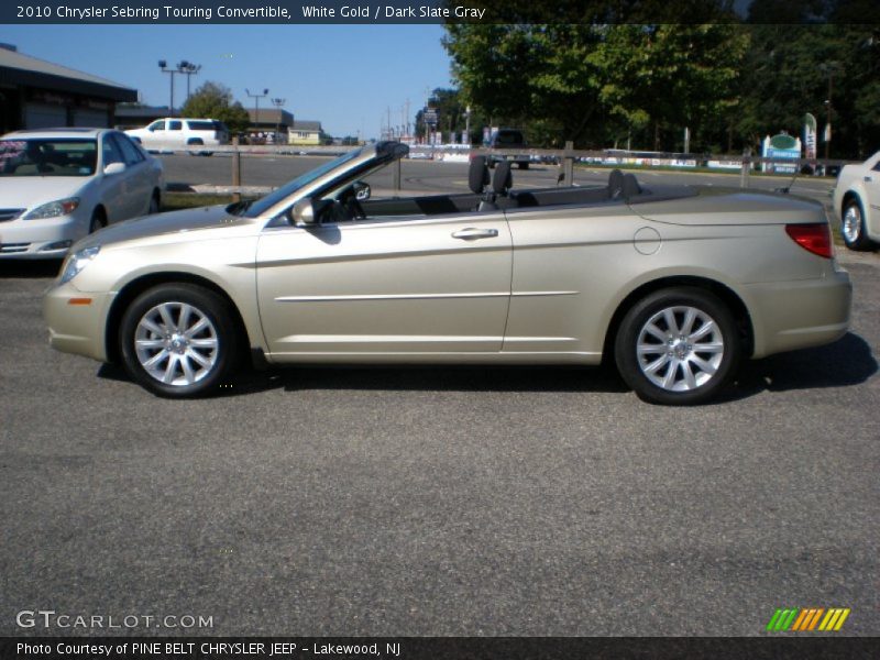 White Gold / Dark Slate Gray 2010 Chrysler Sebring Touring Convertible