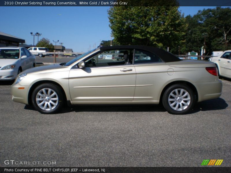 White Gold / Dark Slate Gray 2010 Chrysler Sebring Touring Convertible