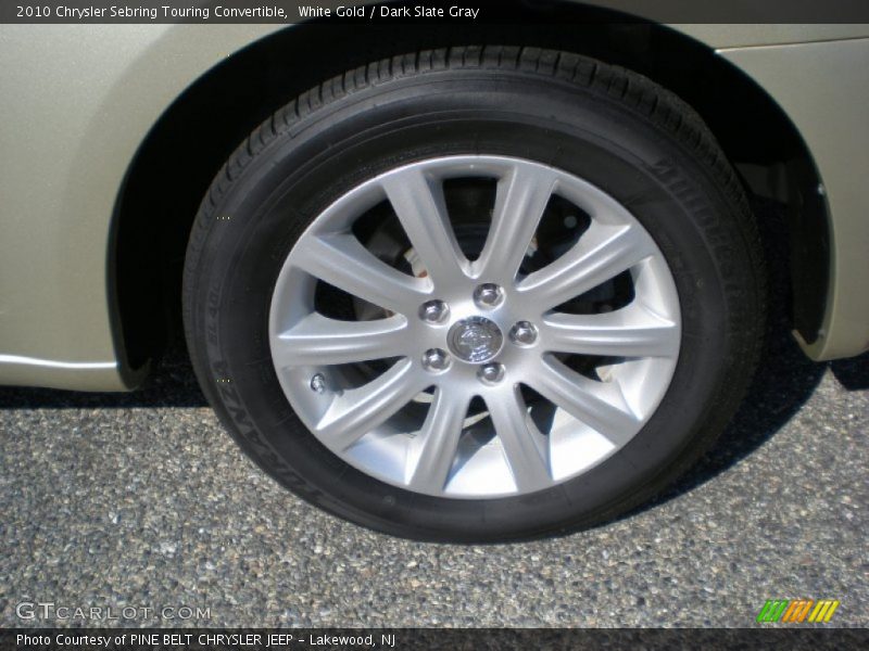 White Gold / Dark Slate Gray 2010 Chrysler Sebring Touring Convertible