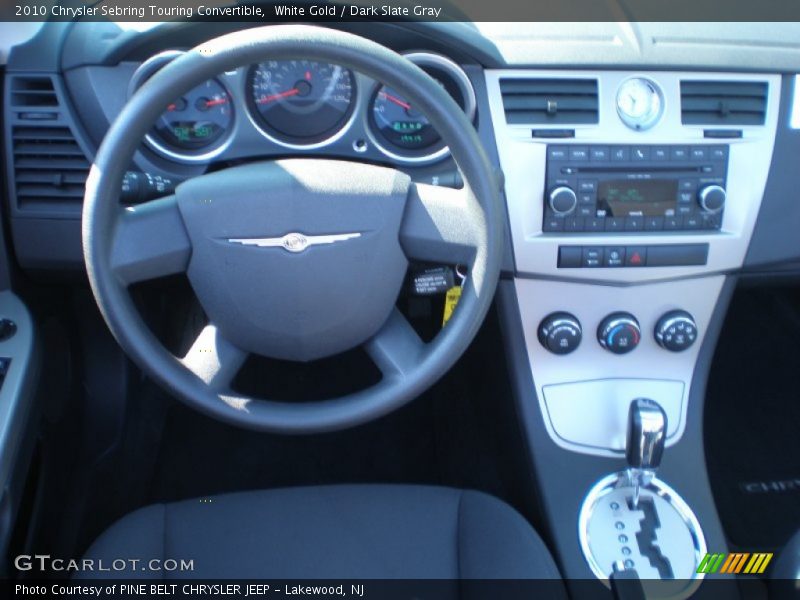 White Gold / Dark Slate Gray 2010 Chrysler Sebring Touring Convertible