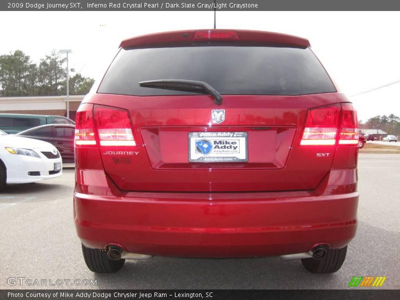 Inferno Red Crystal Pearl / Dark Slate Gray/Light Graystone 2009 Dodge Journey SXT