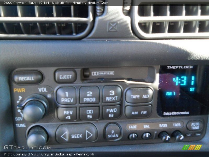 Majestic Red Metallic / Medium Gray 2000 Chevrolet Blazer LS 4x4