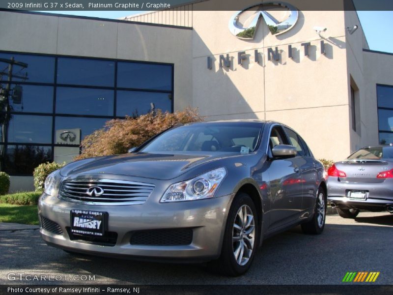 Platinum Graphite / Graphite 2009 Infiniti G 37 x Sedan