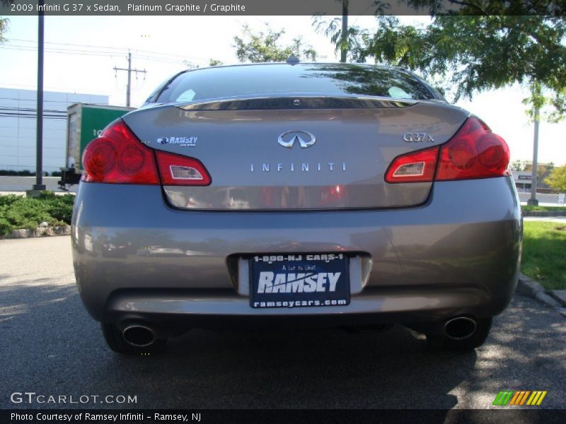 Platinum Graphite / Graphite 2009 Infiniti G 37 x Sedan