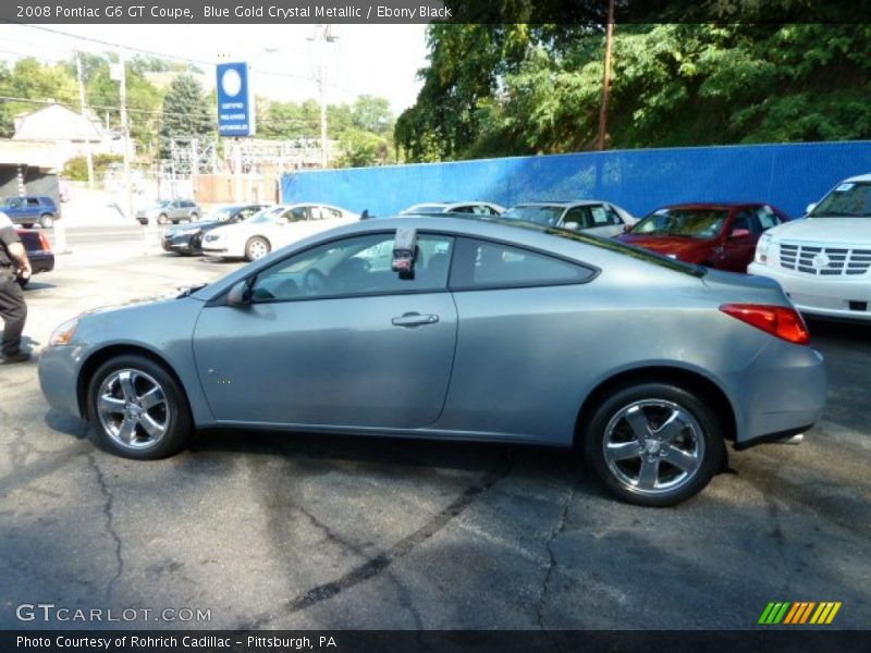 Blue Gold Crystal Metallic / Ebony Black 2008 Pontiac G6 GT Coupe