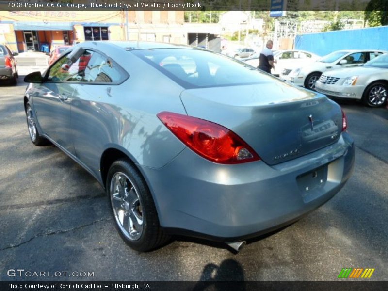 Blue Gold Crystal Metallic / Ebony Black 2008 Pontiac G6 GT Coupe