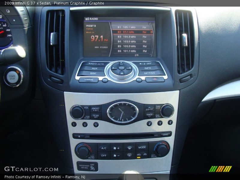 Platinum Graphite / Graphite 2009 Infiniti G 37 x Sedan