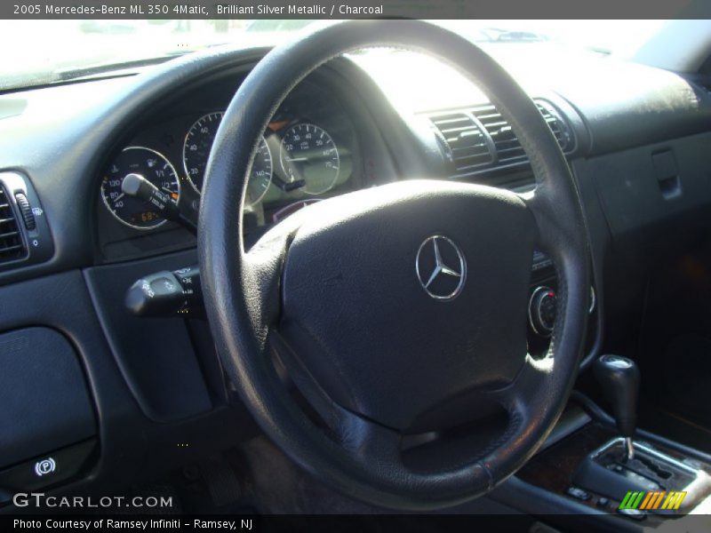 Brilliant Silver Metallic / Charcoal 2005 Mercedes-Benz ML 350 4Matic