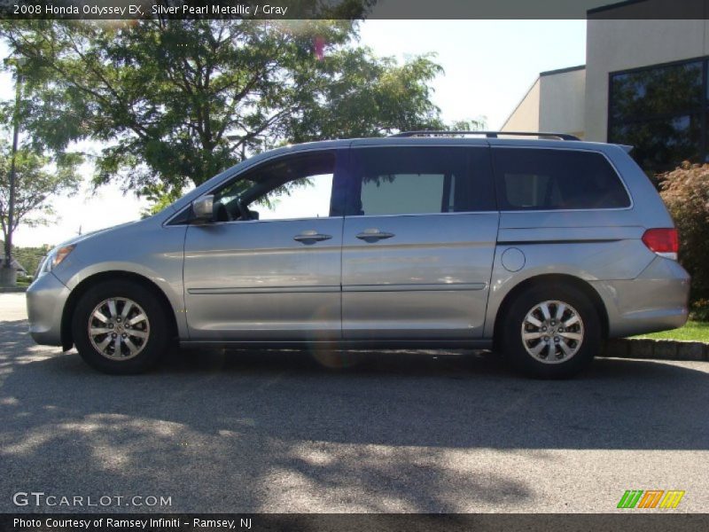 Silver Pearl Metallic / Gray 2008 Honda Odyssey EX