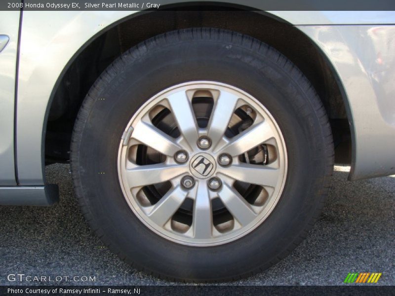 Silver Pearl Metallic / Gray 2008 Honda Odyssey EX