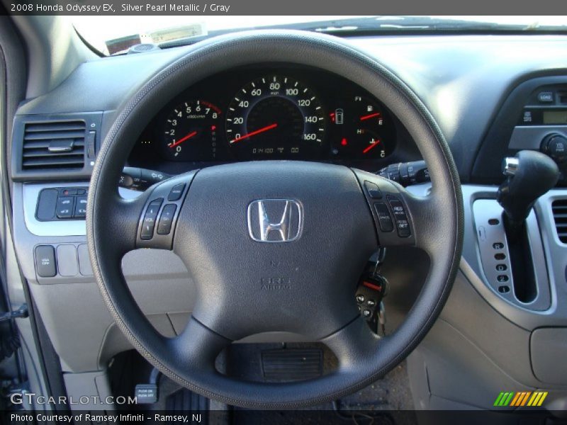 Silver Pearl Metallic / Gray 2008 Honda Odyssey EX