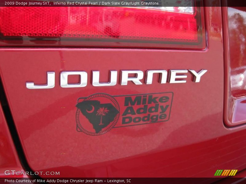 Inferno Red Crystal Pearl / Dark Slate Gray/Light Graystone 2009 Dodge Journey SXT