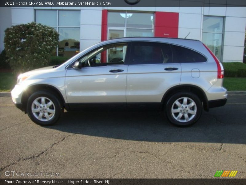 Alabaster Silver Metallic / Gray 2011 Honda CR-V SE 4WD