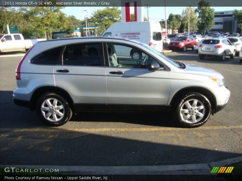 Alabaster Silver Metallic / Gray 2011 Honda CR-V SE 4WD