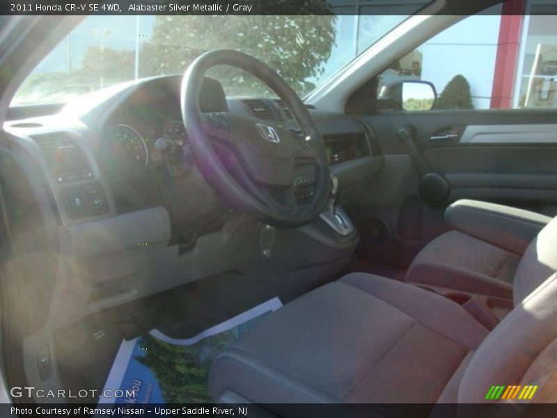 Alabaster Silver Metallic / Gray 2011 Honda CR-V SE 4WD
