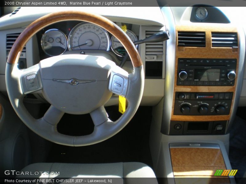 Marine Blue Pearl / Light Graystone 2008 Chrysler Aspen Limited 4WD