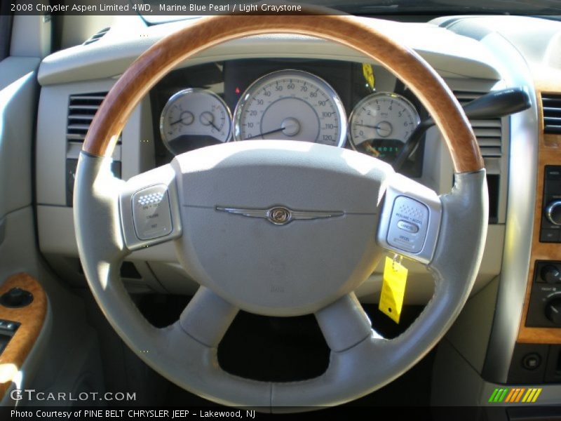 Marine Blue Pearl / Light Graystone 2008 Chrysler Aspen Limited 4WD
