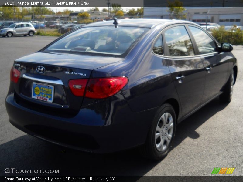 Regatta Blue / Gray 2010 Hyundai Elantra GLS