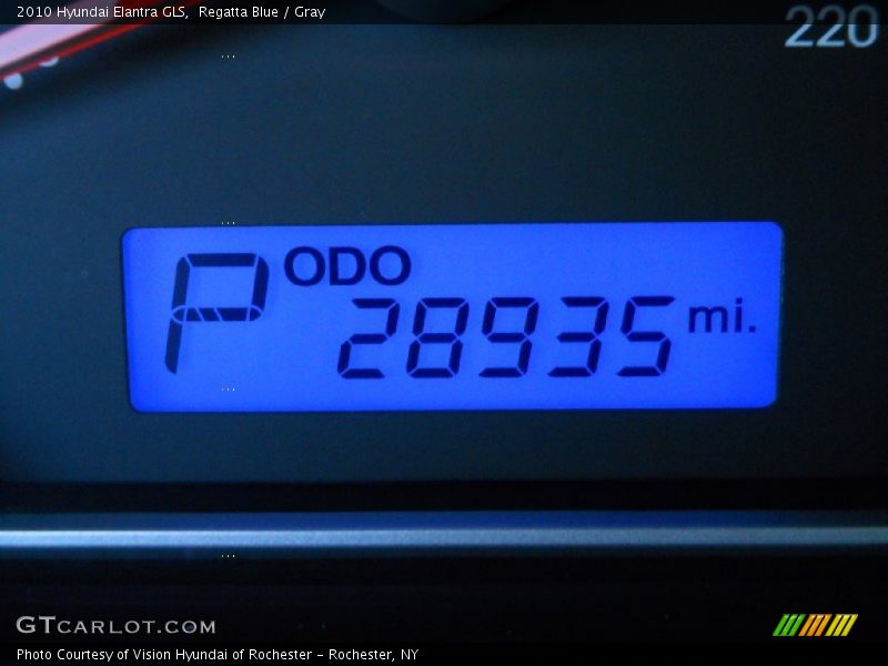 Regatta Blue / Gray 2010 Hyundai Elantra GLS