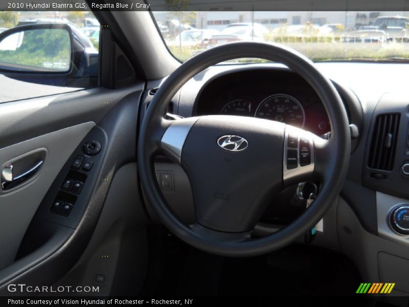 Regatta Blue / Gray 2010 Hyundai Elantra GLS