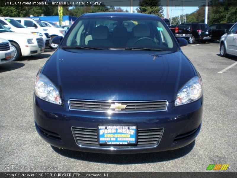 Imperial Blue Metallic / Gray 2011 Chevrolet Impala LS