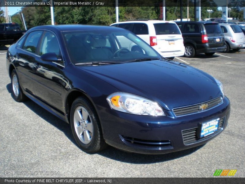 Imperial Blue Metallic / Gray 2011 Chevrolet Impala LS