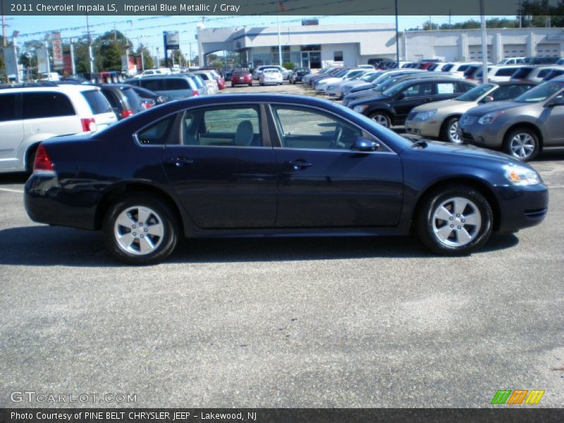 Imperial Blue Metallic / Gray 2011 Chevrolet Impala LS