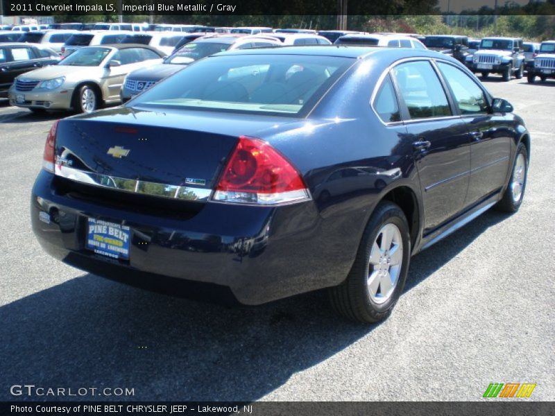 Imperial Blue Metallic / Gray 2011 Chevrolet Impala LS