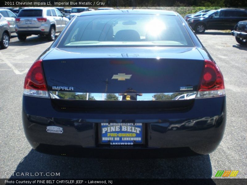 Imperial Blue Metallic / Gray 2011 Chevrolet Impala LS