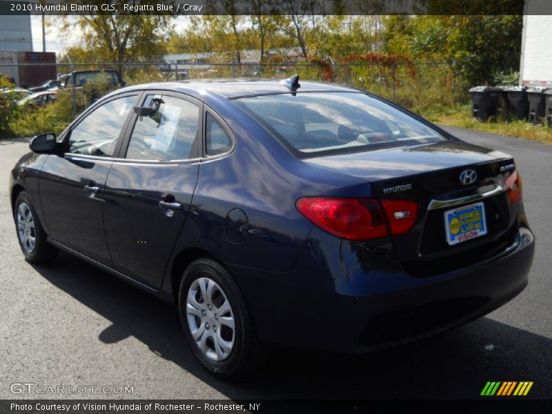 Regatta Blue / Gray 2010 Hyundai Elantra GLS